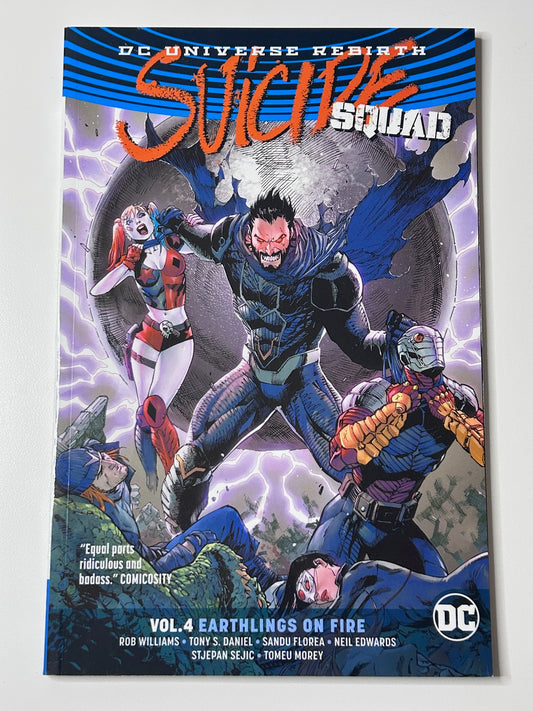 Suicide Squad Vol 4 Earthlings on Fire DC Comics Universe Rebirth Graphic Novel Book Dec 2017