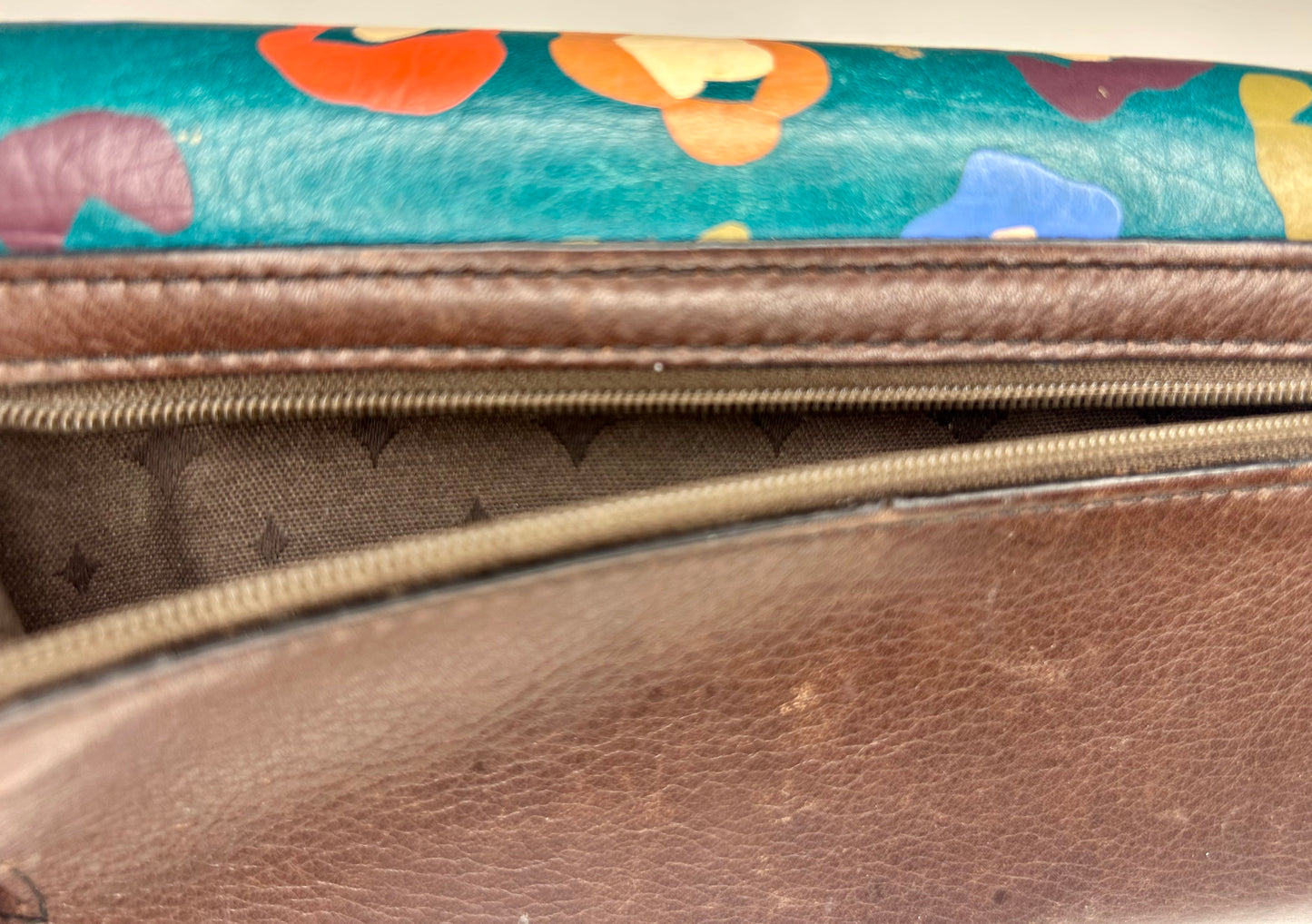 FOSSIL Marlow Turquoise Floral Trifold Wallet