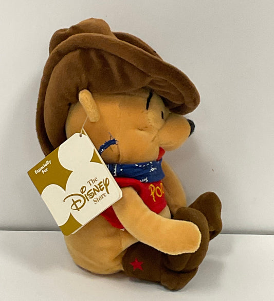 Cowboy Winnie the Pooh Bear & Friends Vintage Mini Beanbag Beanie Plush Disney Collectible
