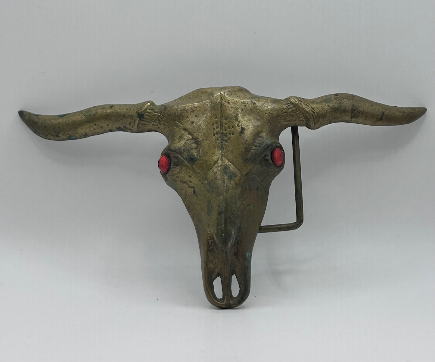 Brass Steer Head Belt Buckle