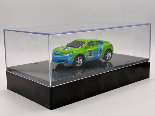 Westminister World's Smallest RC Car #12 Green Diecast 1:64 Size in Acrylic Case.