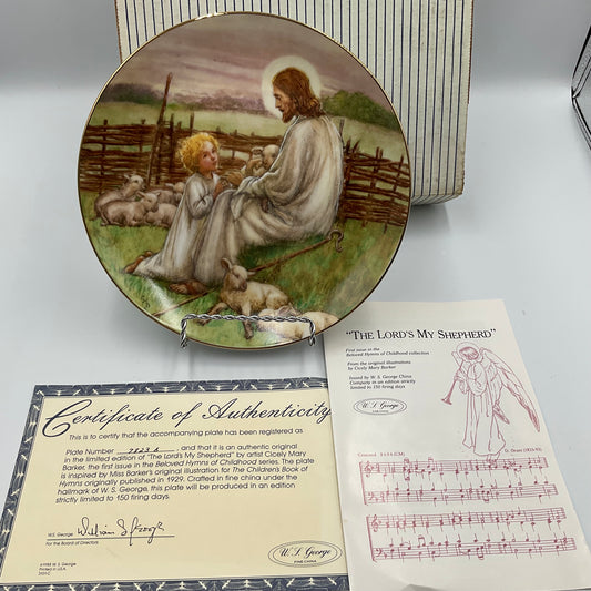 W.L.George Fine China The Lord’s my Shepherd By Cicely Mary Barker