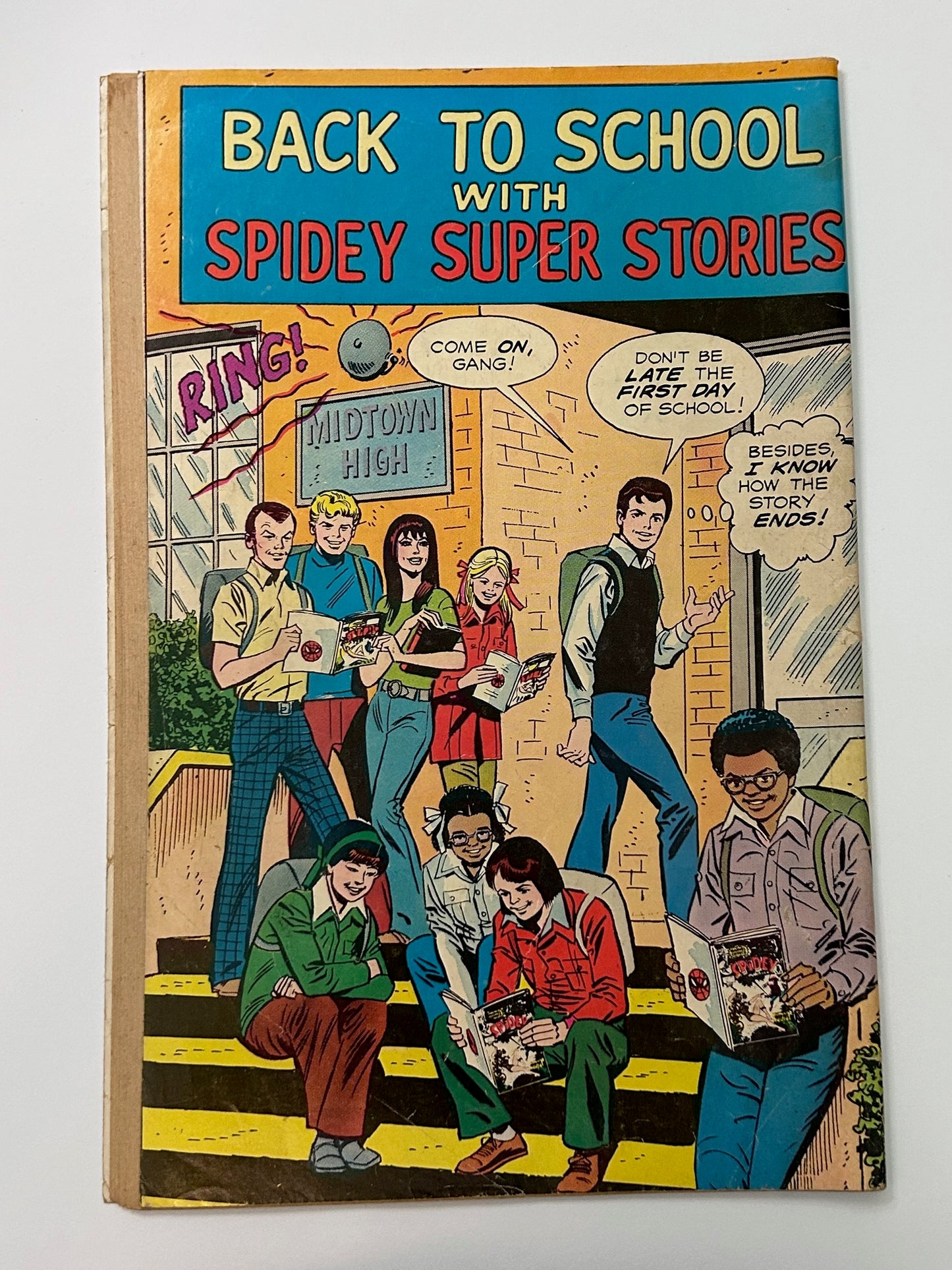 Spider Man Spidey Super Stories #14 Vintage 1975 Marvel Comics The Electric Company Comic Book