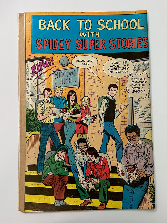 Spider Man Spidey Super Stories #14 Vintage 1975 Marvel Comics The Electric Company Comic Book