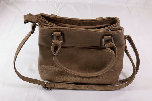 Wanderlust by Birdies Nest Tan Suede Handbag