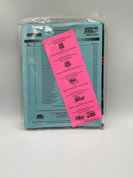 2015 Daytona 500 Official Souvenir Program Dale Earnhardt Jr NASCAR w/ Inserts