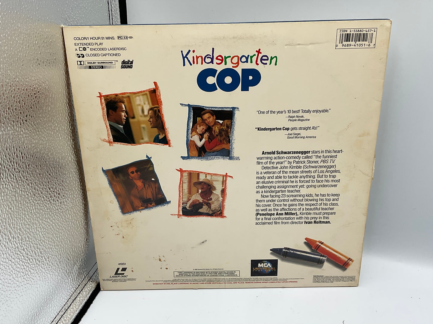 Laserdisc Release 1990 Kindergarten Cop Arnold Schwarzenegger