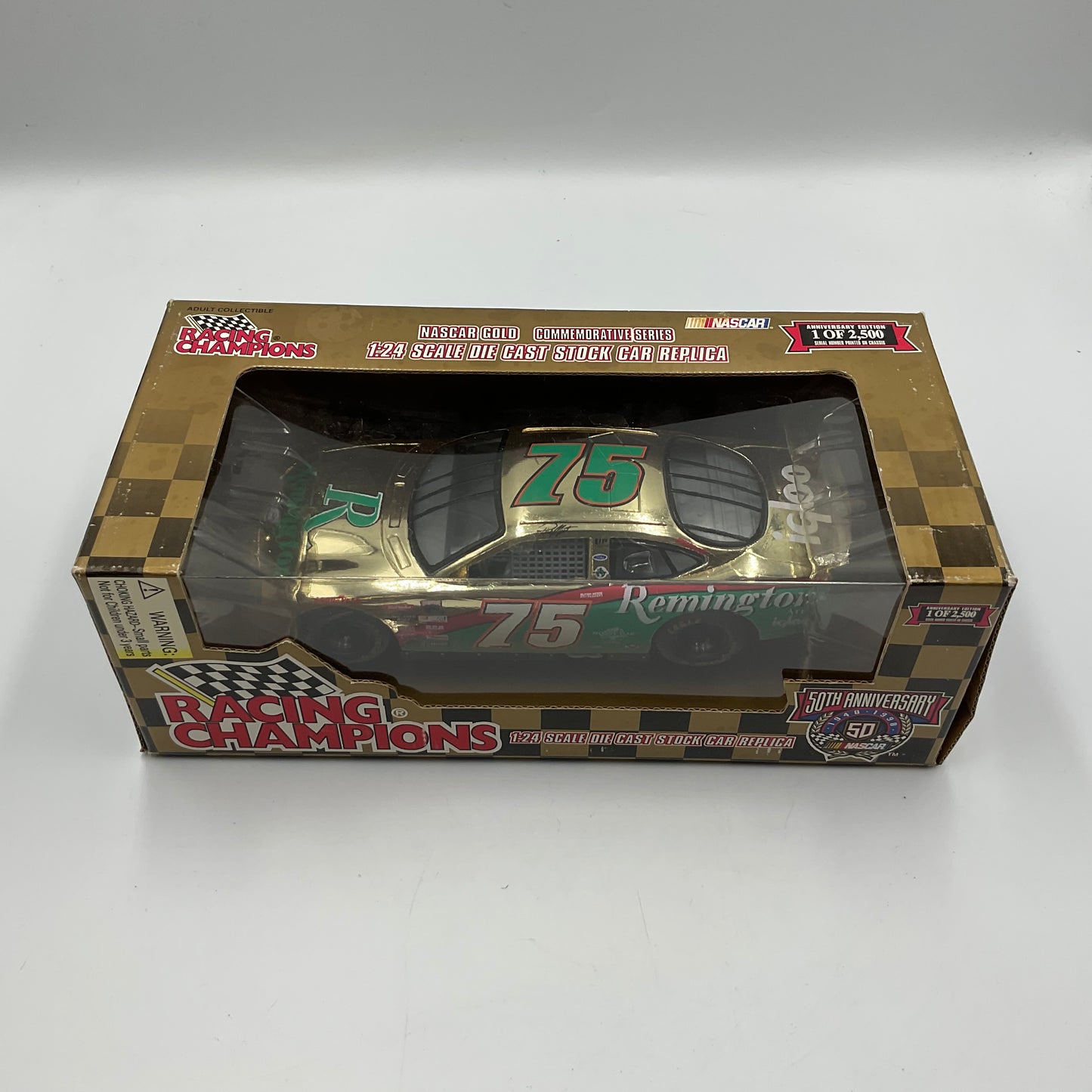 NASCAR 50th Anniversary 1:24 scale Die Cast Replica #75 NASCAR Gold Commemorative Series