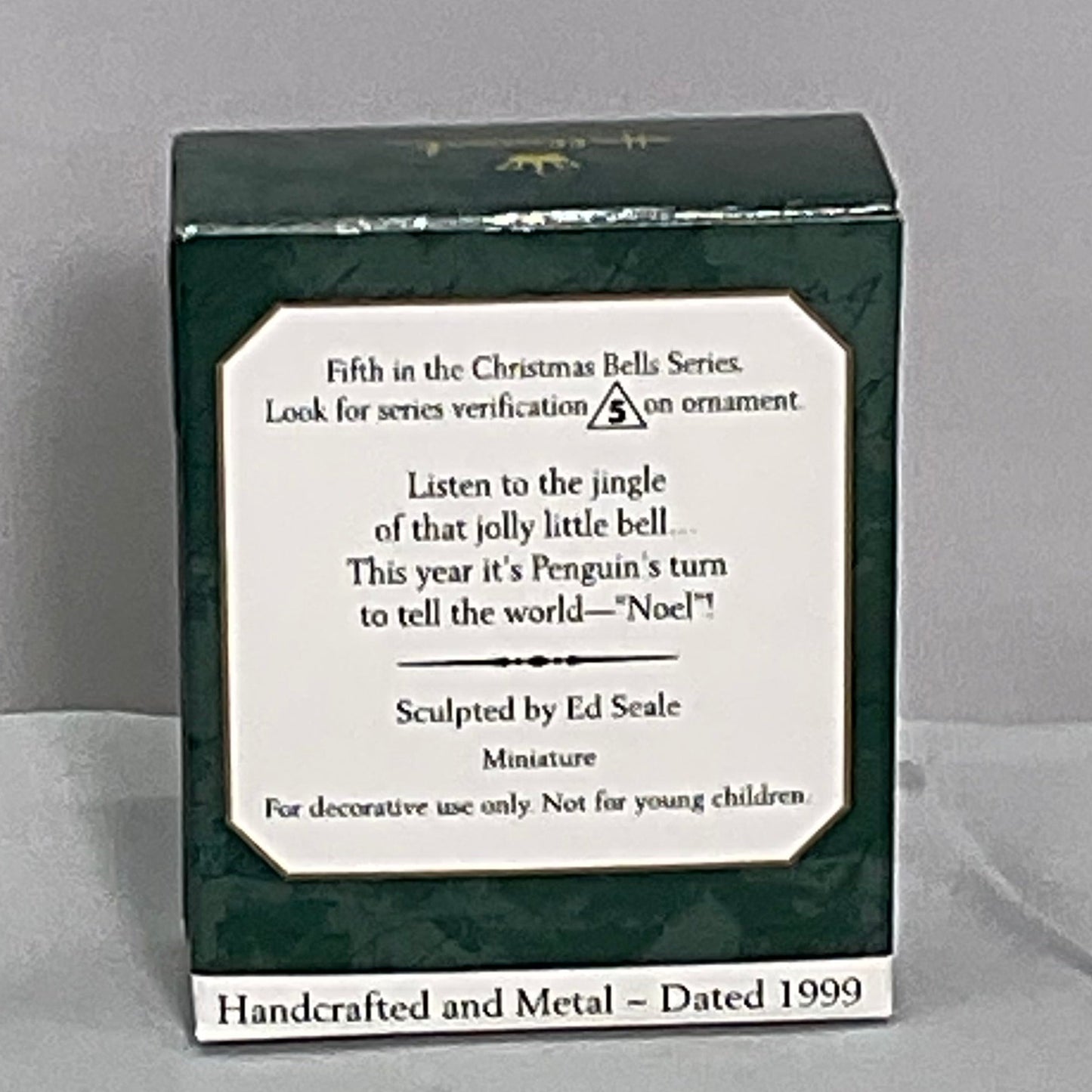1999 Hallmark Keepsake Miniature "Penguin" #5 Series Christmas Bell