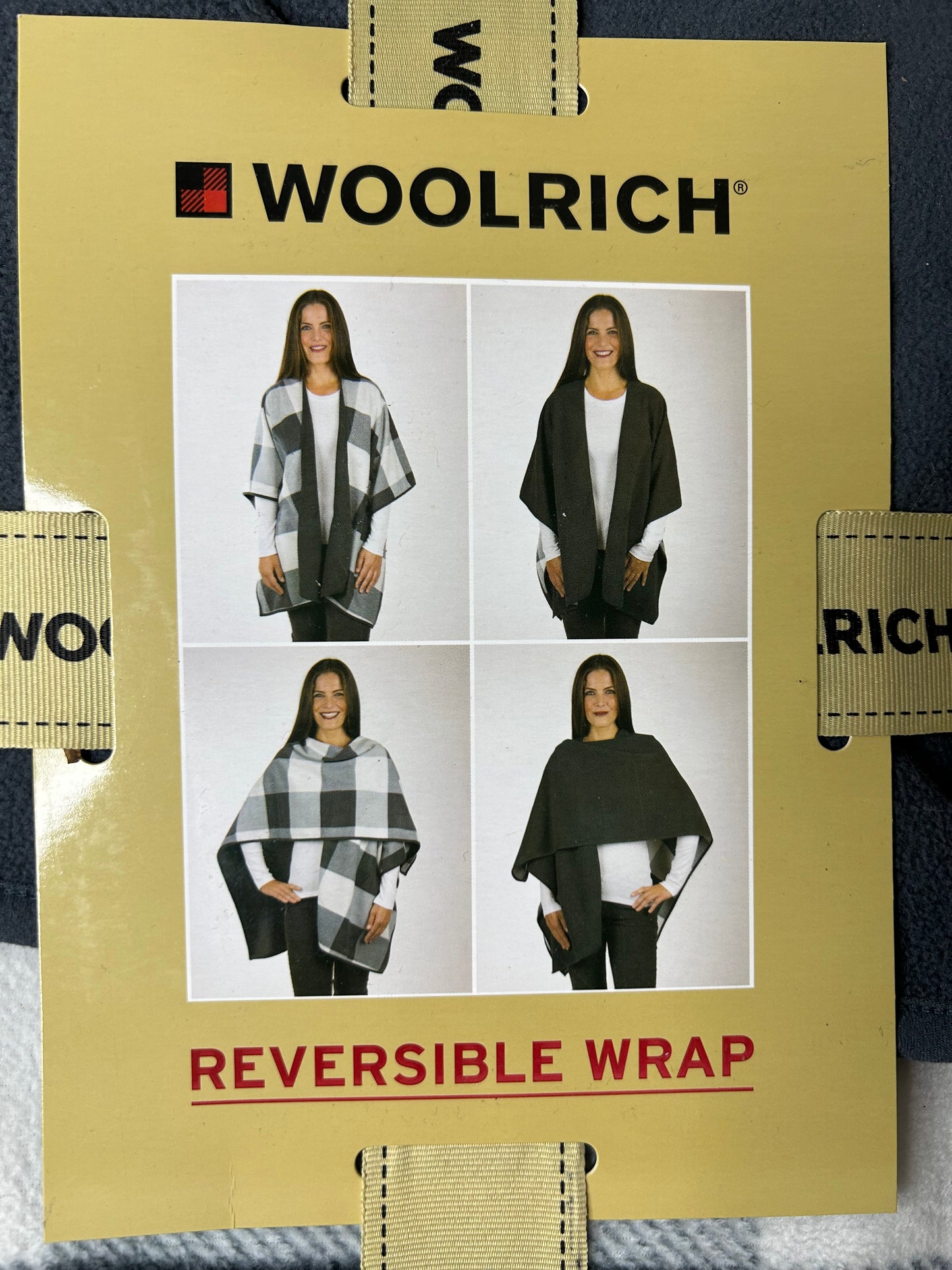 Woolrich Reversible Wrap - Stormy Buffalo