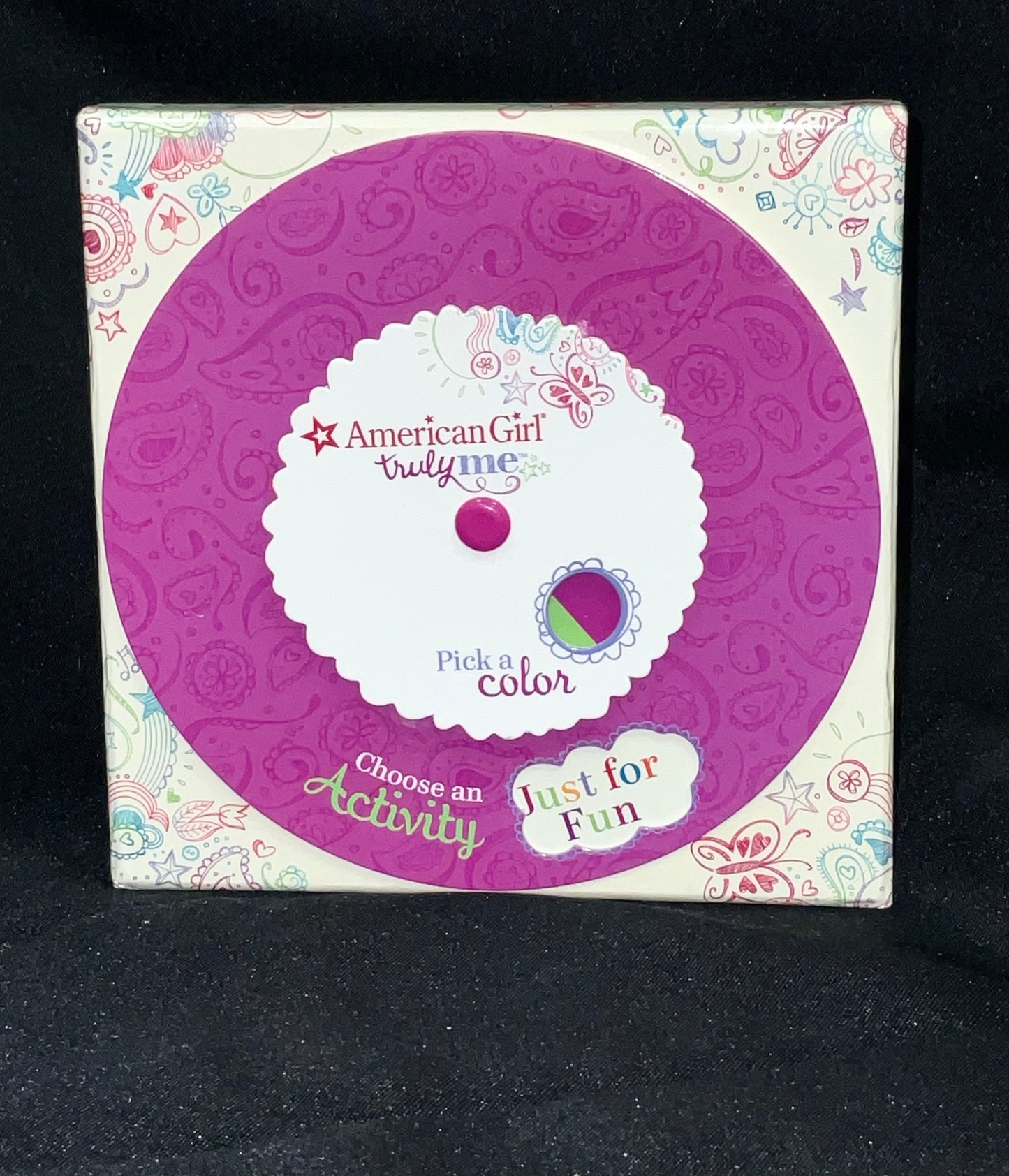 American Girl Truly Me Activity Spinner Cards Play Game Advice Crafts Foods Fun