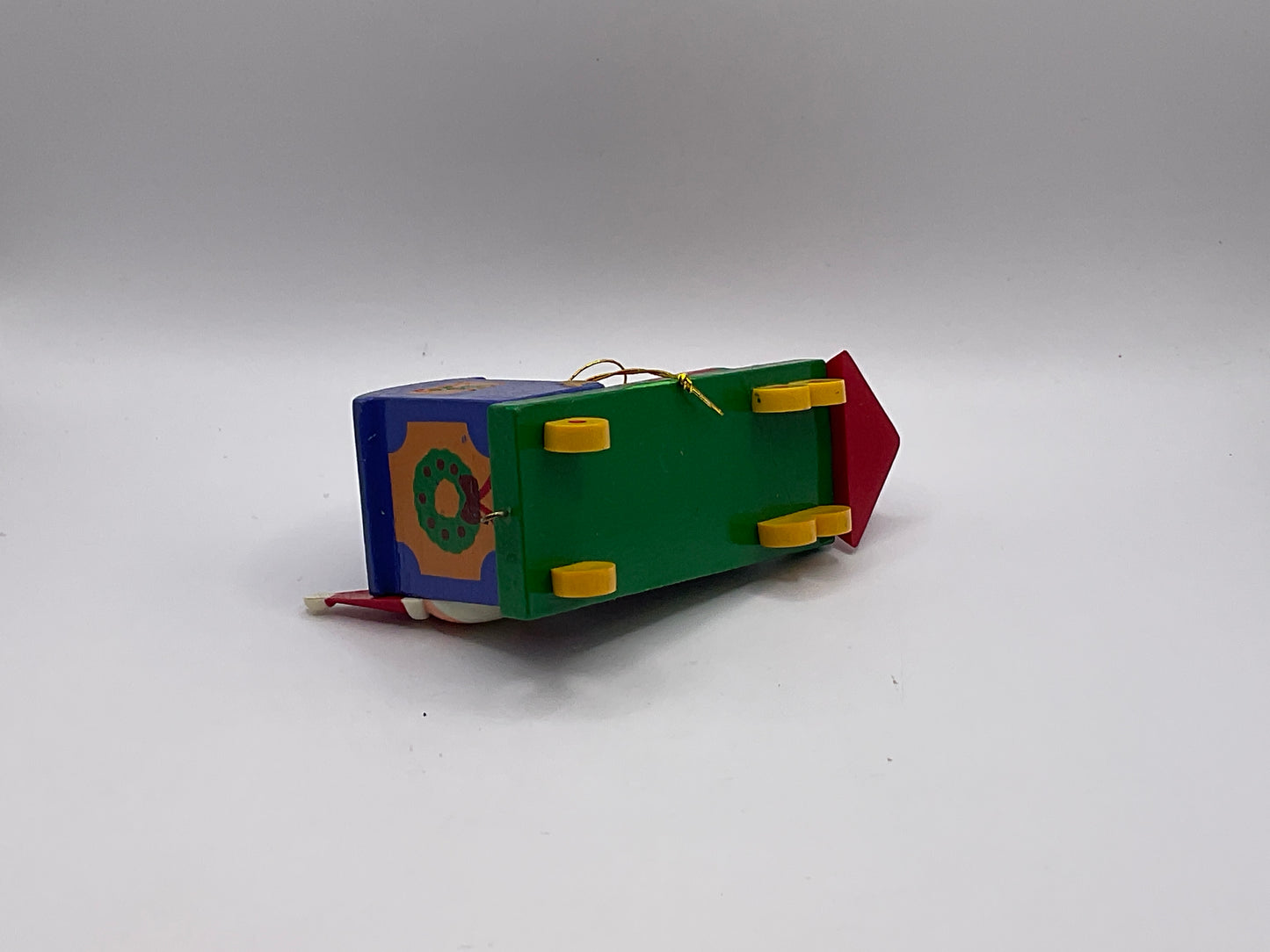 Avon Gift Collection Vintage Wooden Santa Claus Train Engine Christmas Holiday Seasonal Ornament in Original Box