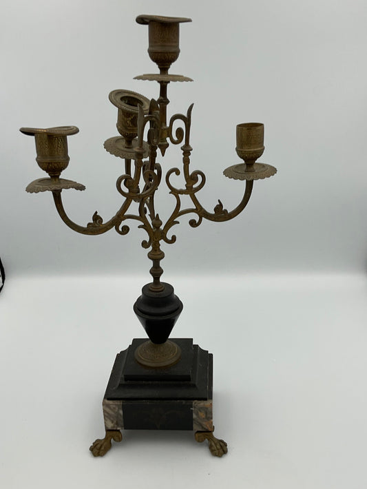 Antique Pair of 4 Arm Candelabras