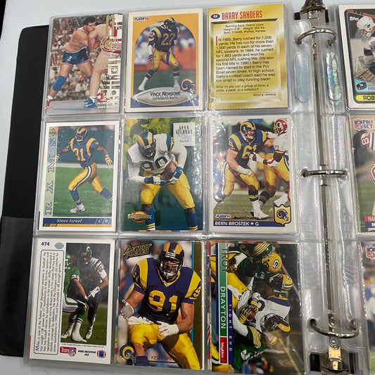 Football Baseball Hockey Cards Binder 80s 90s 00s
