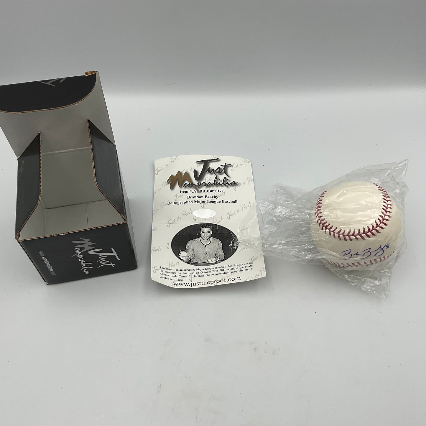 Brandon Beachy Major League Autographed Baseball