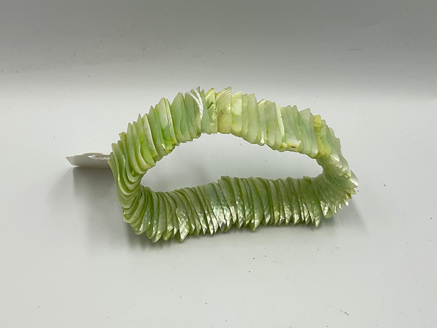 Vintage Green Shell Stretch Bracelet