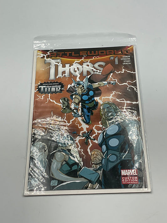 Battleworld #1 Thors Marvel Custom Edition 2015 Comic Book