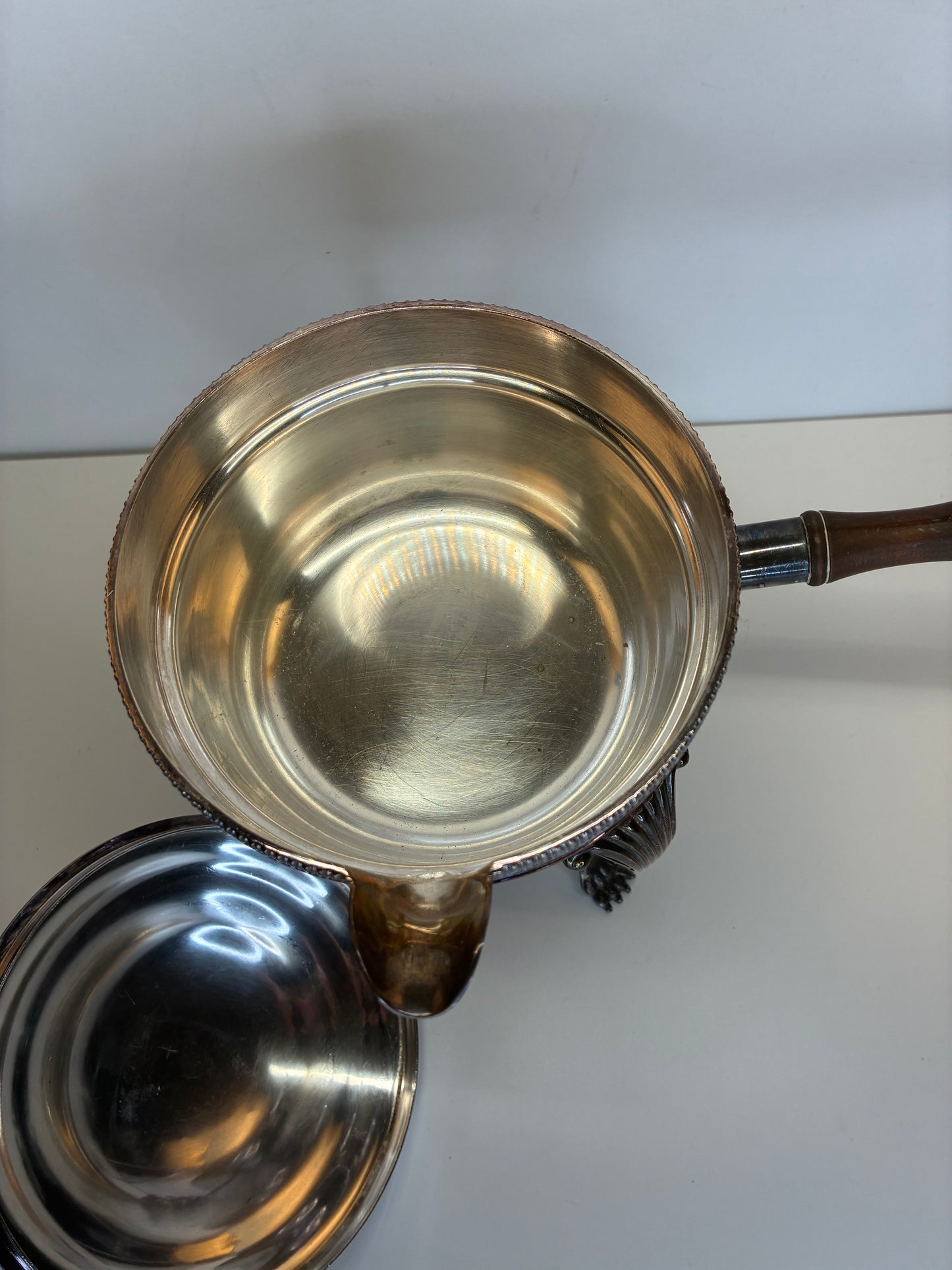 Antique 4 Piece Cavendish Chafing Dish Electroplated Nickle Silver EPNS Made in England