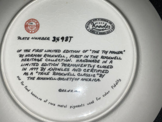Norman Rockwell Colonel C. Plate