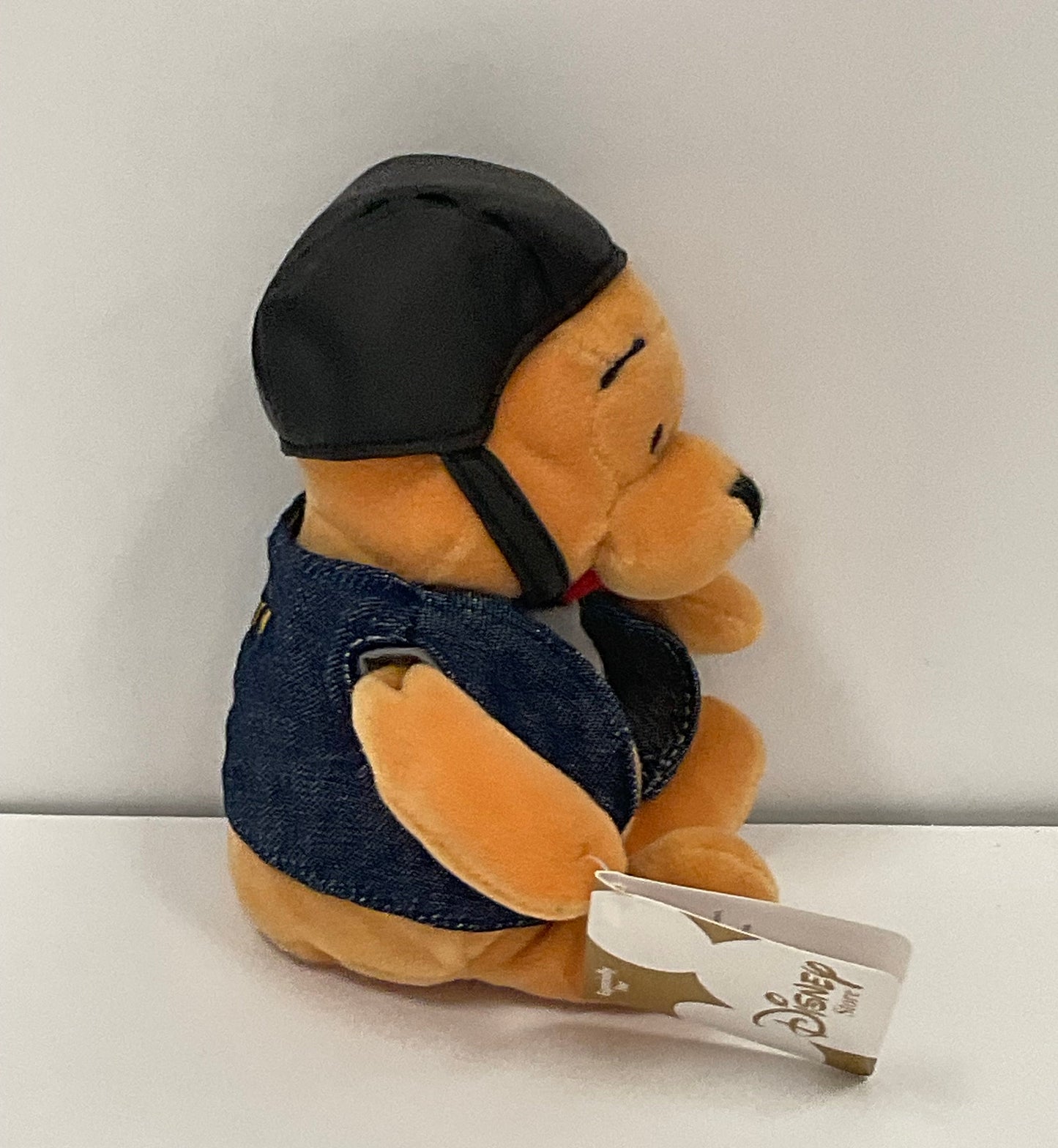 Biker Winnie the Pooh Bear & Friends Vintage Mini Beanbag Beanie Plush Disney Collectible