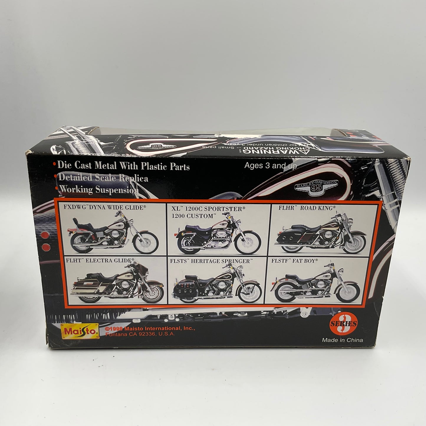 Harley Davidson 95th Anniversary 1:18 Die Cast Model Replica Series 3 in Original Box