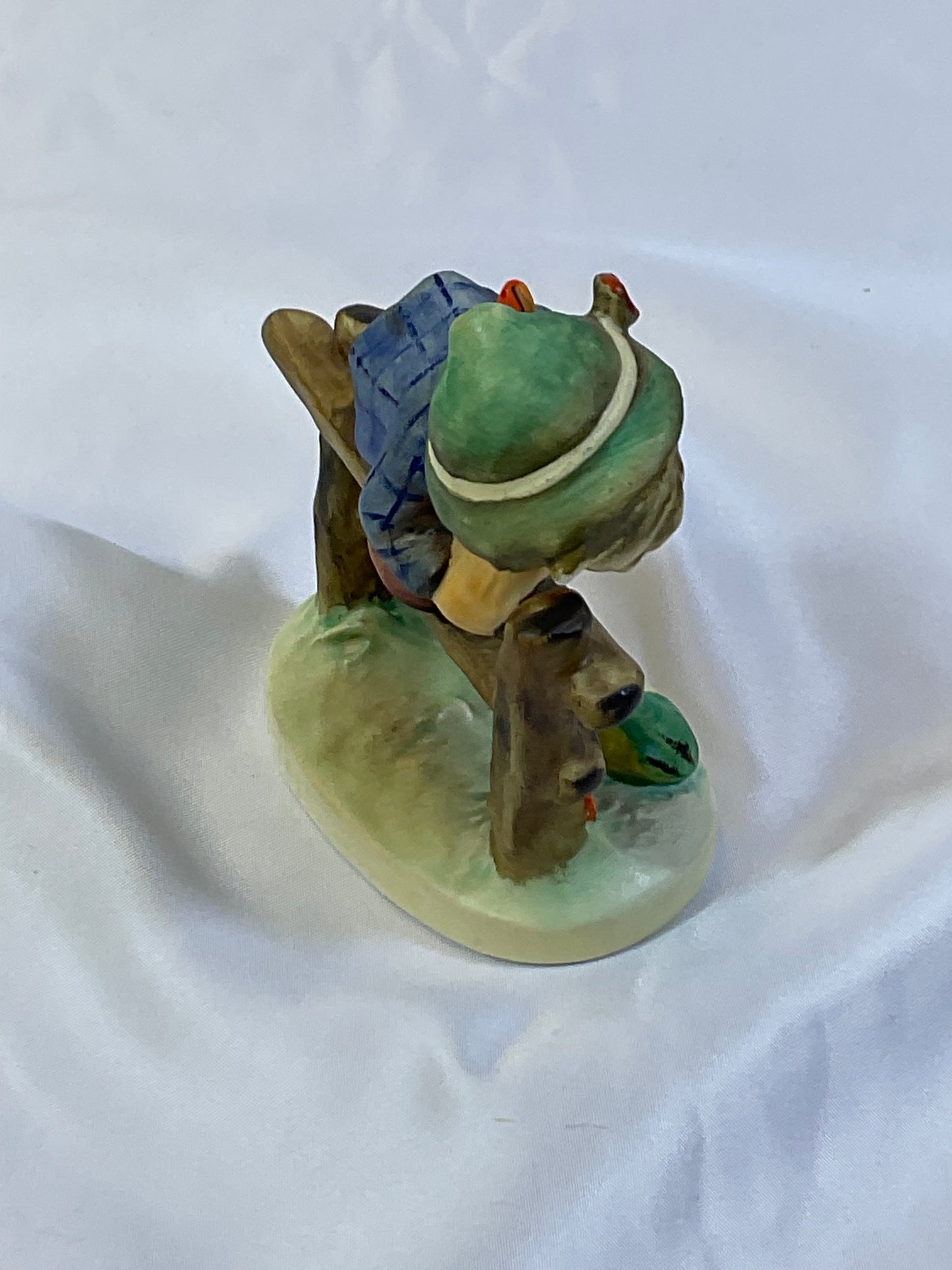 Hummel Goebel Vintage 1948 Retreat to Safety Boy on Fence Porcelain Figure West Germany 201 2/0