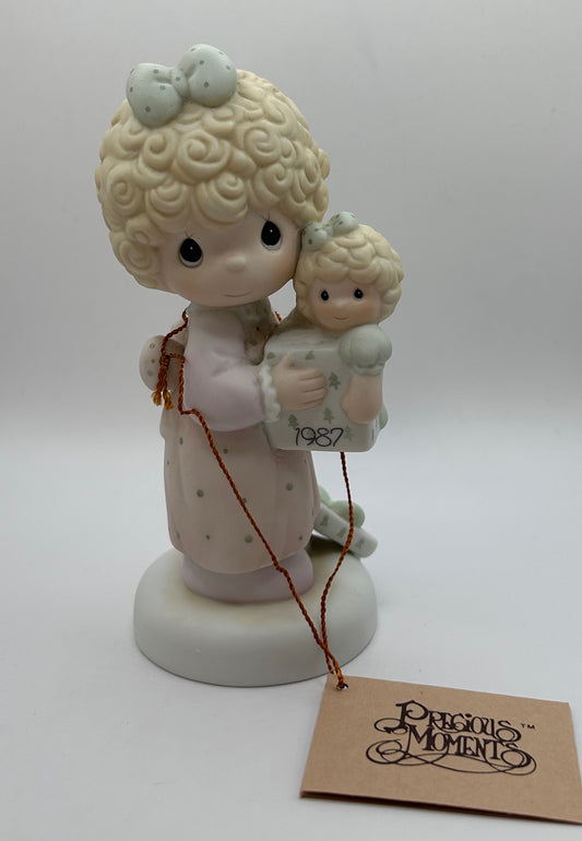 Precious Moments Vintage Special 1987 Issue Love Is The Best Gift Of All