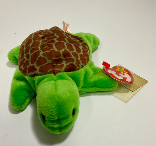 Speedy the Turtle Vintage 1994 Ty Beanie Babies Collection Plush Collectible with Tag Style 4030 Beanie Baby