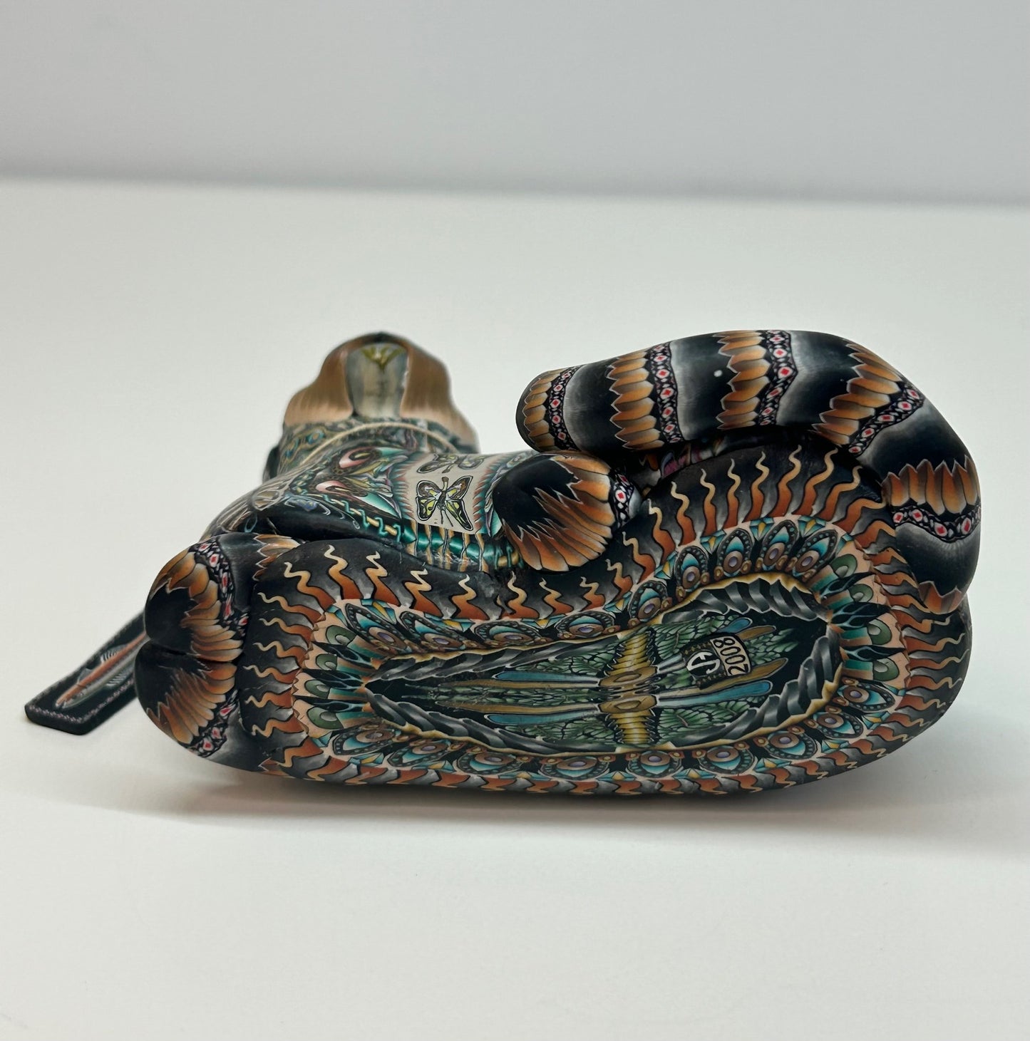 Jon Stuart Anderson Artist Polymer Clay Cat Figurine Feline Handmade Sculpture Art