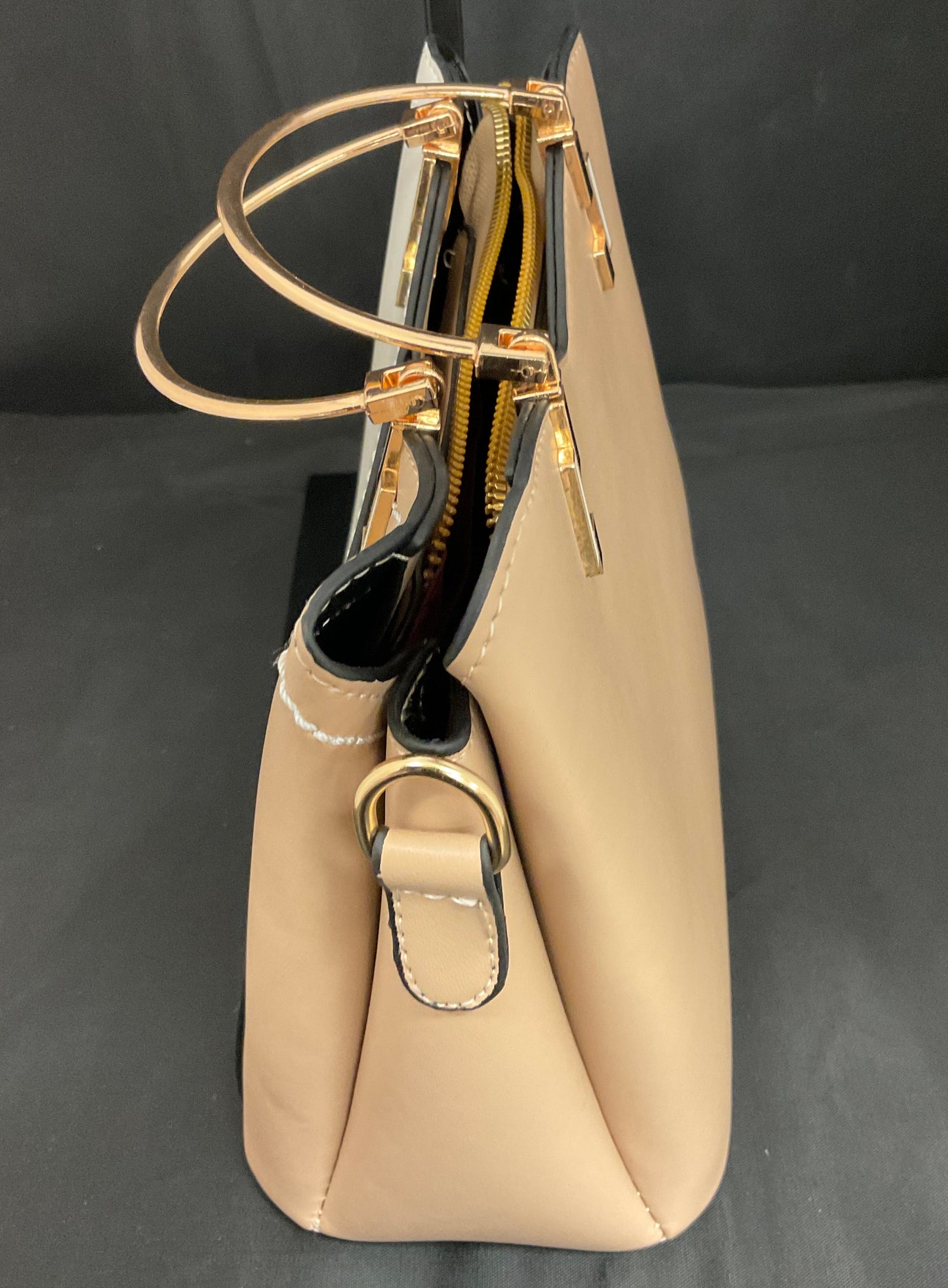 ZZMY Cream Tan Small Handbag Purse