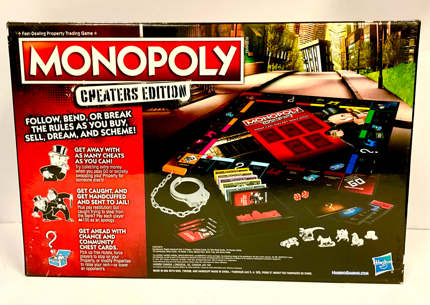 Monopoly Cheaters Edition Board Game by Hasbro Brand New Sealed Unopened for Families and Kids Age 8 and Up