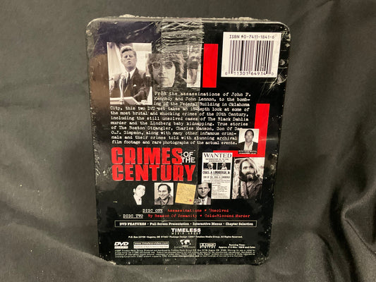 Crimes of the Century 2 DVD Box Set Collectors Tin New in Box Sealed