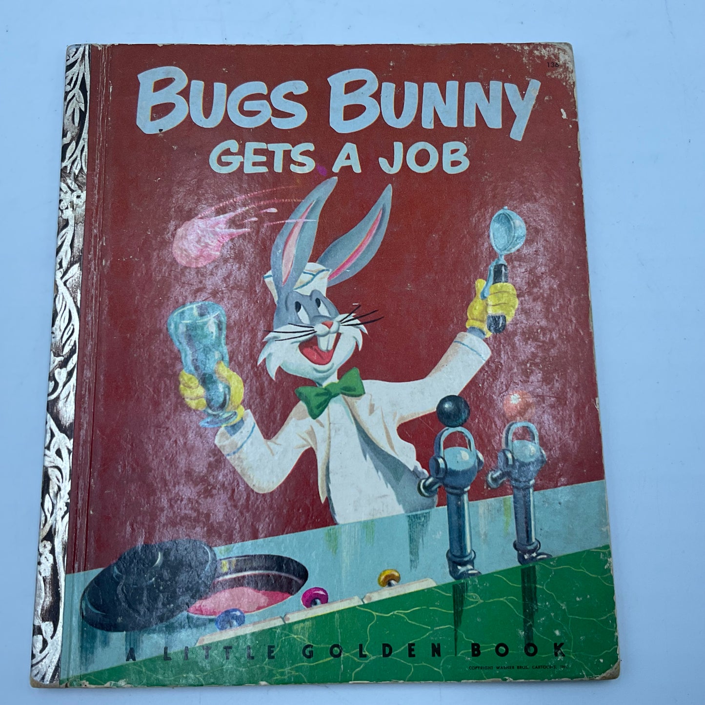 Bugs Bunny Gets a Job Vintage Little Golden Book Hardcover Childrens