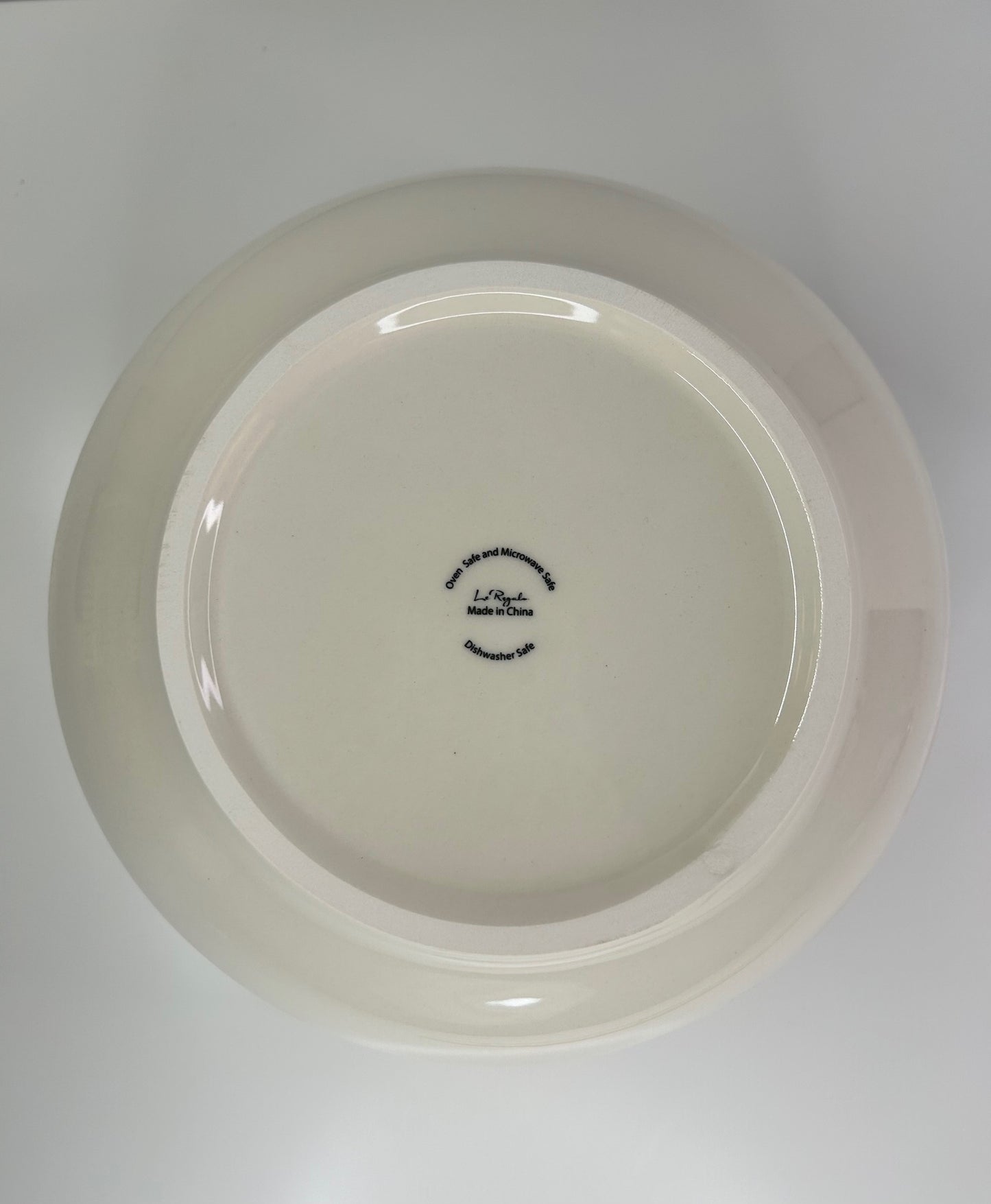 Le Regalo Stoneware Off White & Blue Oven to Table Serving Bowl New in Box