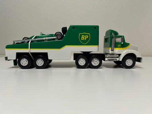 VINTAGE BP TOY RACE CAR CARRIER #1