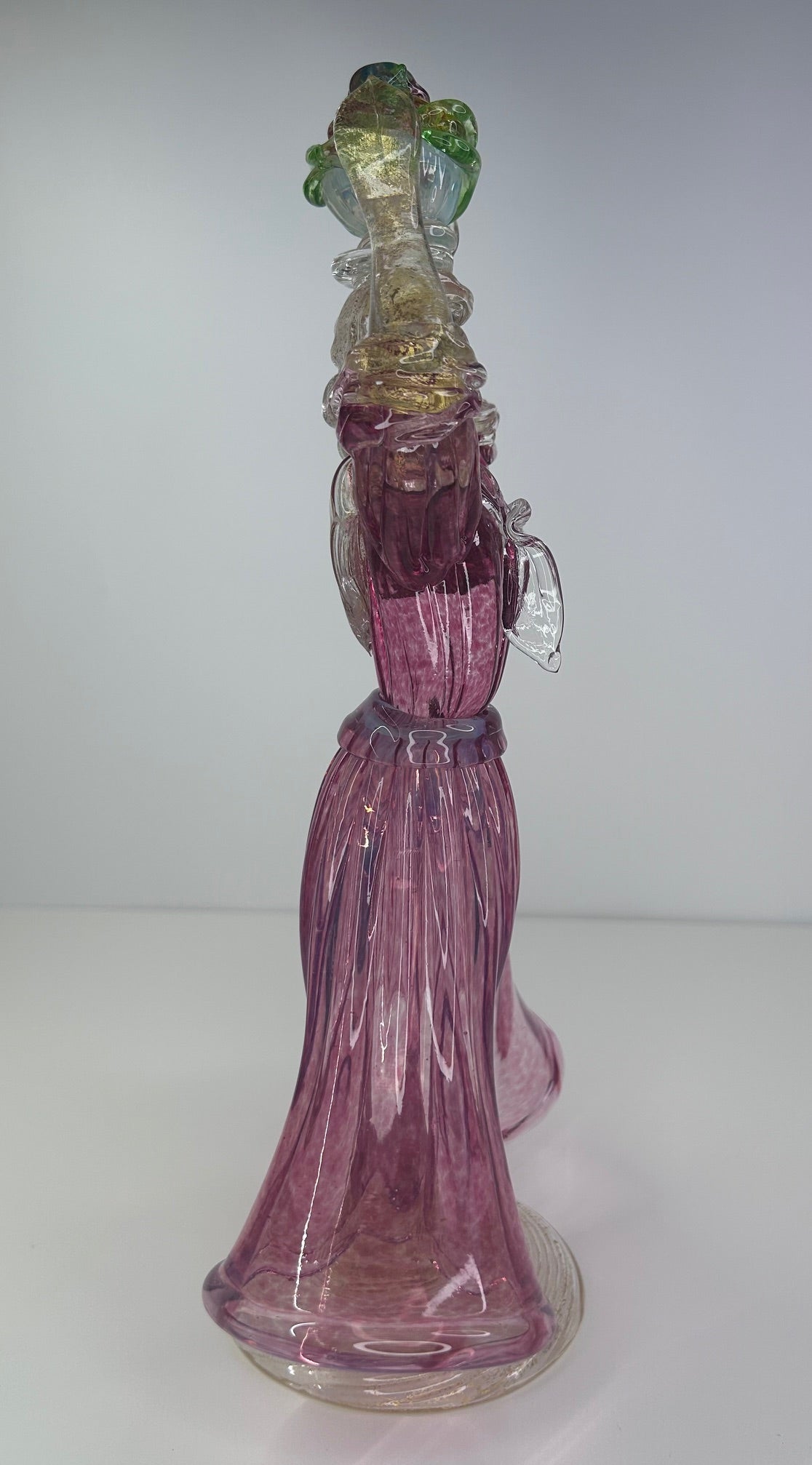 Ercole Barovier Vintage 1930s-1960s Murano Glass Venetian Woman With Fruit Basket on Head