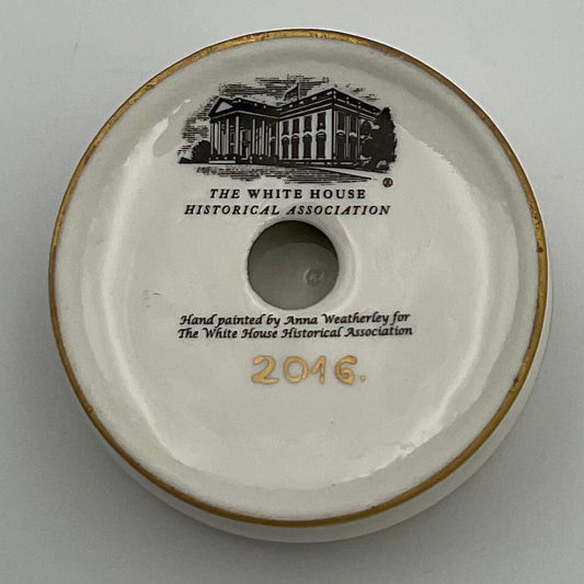 Anna Weatherley Limited Edition White House Historical Association Hand Painted Porcelain Egg