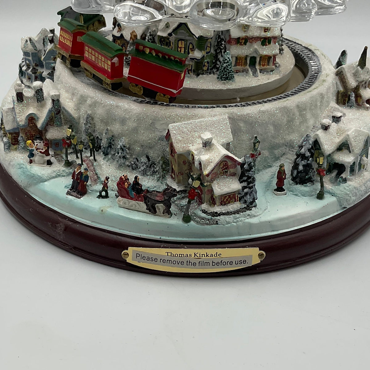 Thomas Kinkade Bradford Exchange Reflections Christmas Tree Tested Working