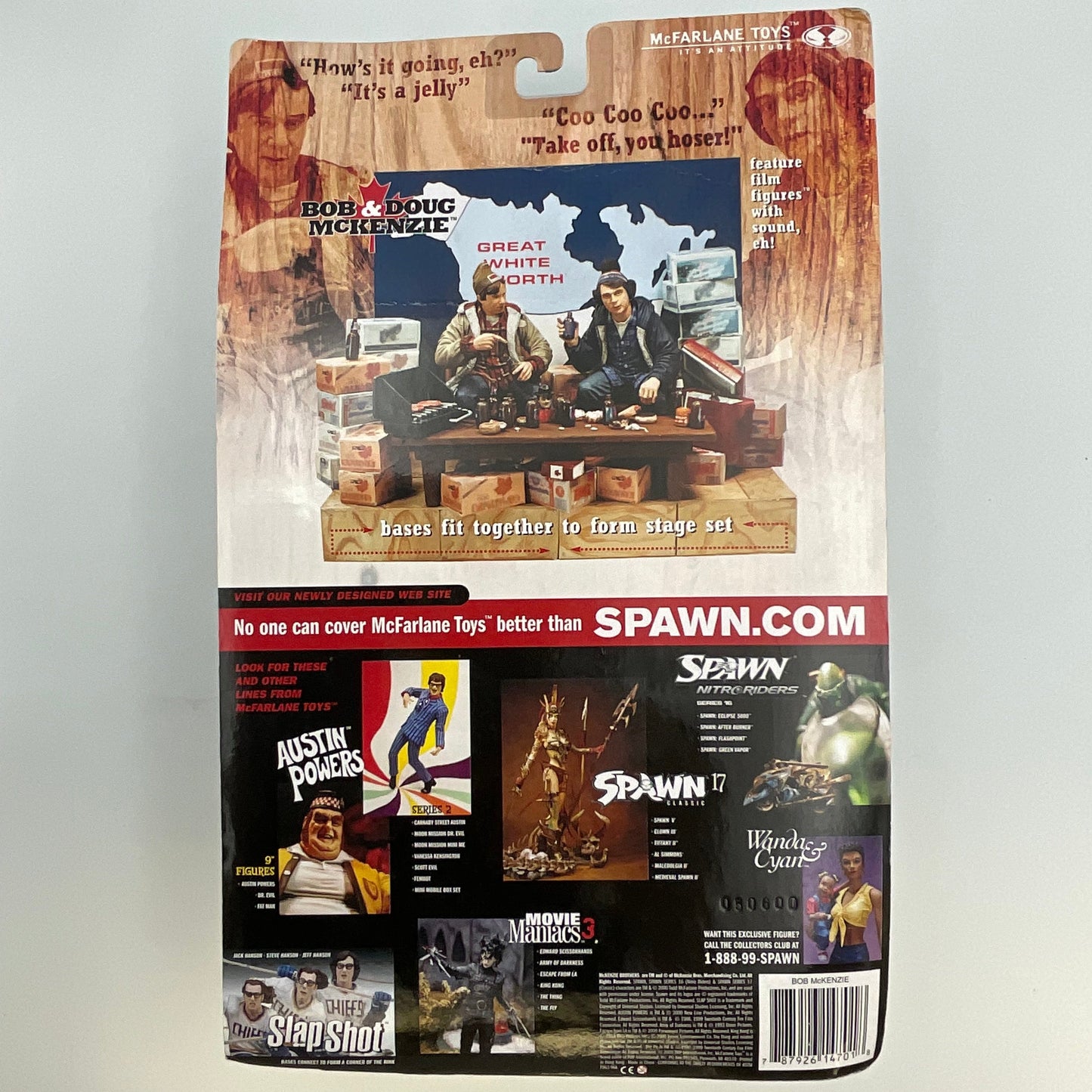 McFarlane Toys Strange Brew Bob McKenzie Action Figure in Original Package