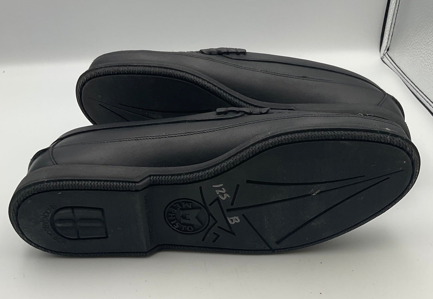 Mephisto Spinnaker Black Leather Penny Loafers Men's Shoes Size 10