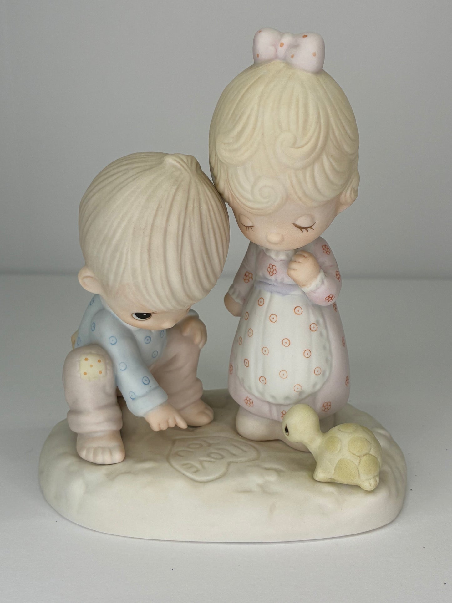 Precious Moments Vintage 1979 Thou Art Mine Hand Painted Porcelain Collectible Figurine Original Box