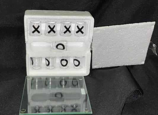 The Original Fun Workshop Shot Glass Adult Tic Tac Toe Gift in Original Box