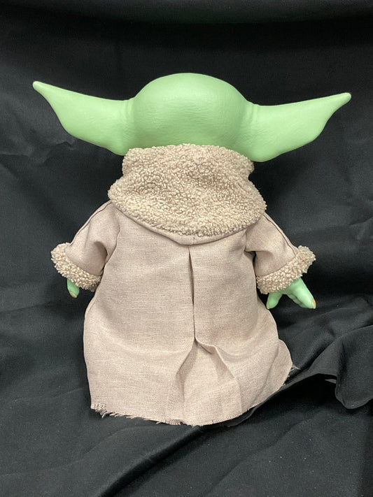 Star Wars The Mandalorian The Child Baby Yoda Plush 11” Doll Tan Robe Soft Body