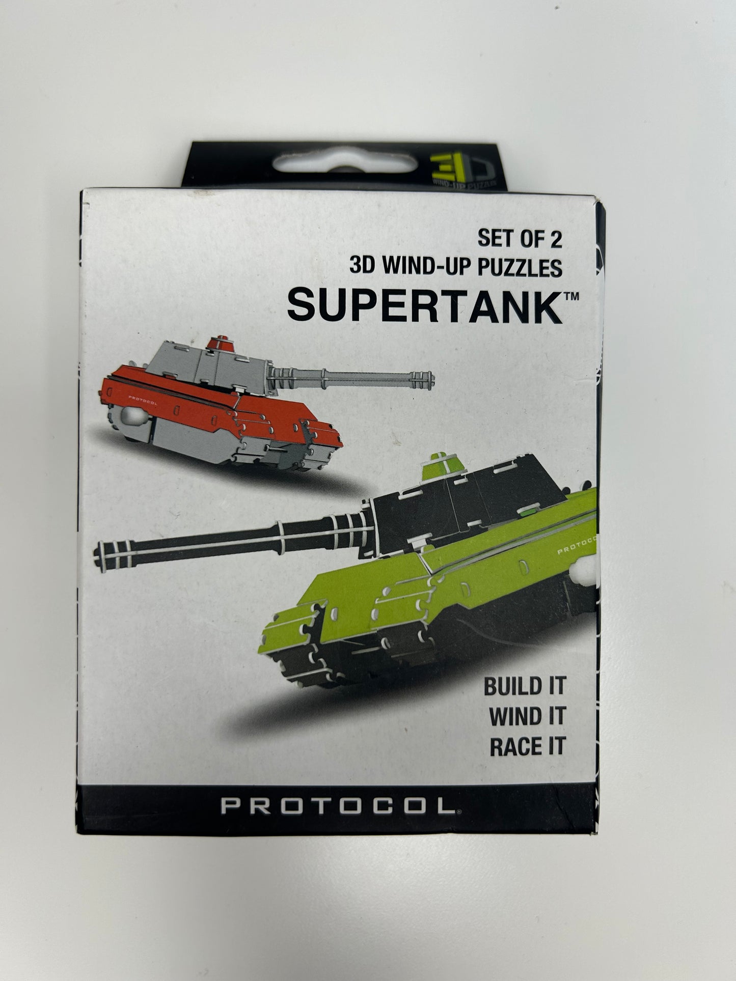 Protocol SuperTank 3D Wind-Up Puzzle Set of 2 New in Box