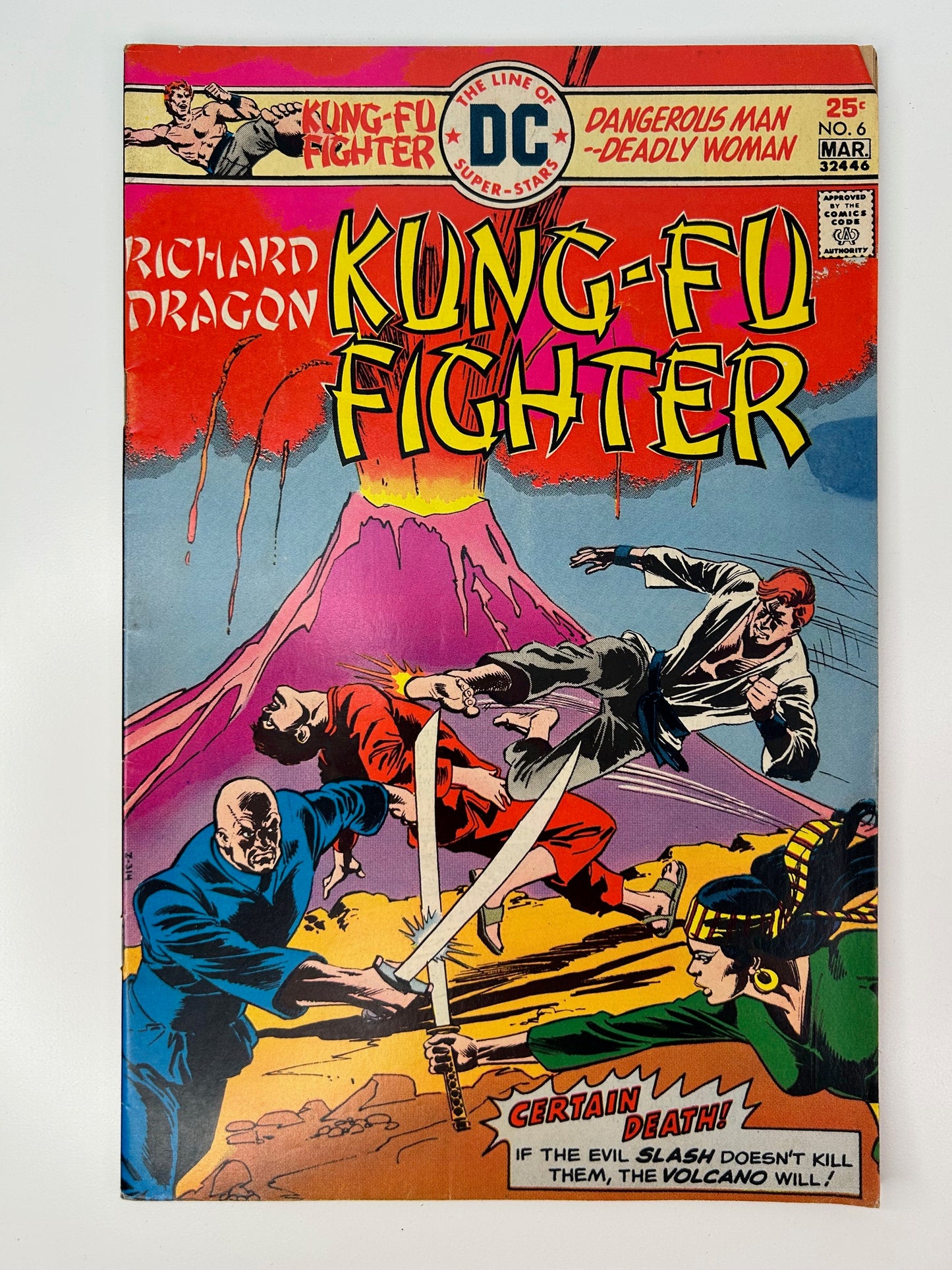 Richard Dragon Kung-Fu Fighter #6 Vintage March 1976 DC Comic Book