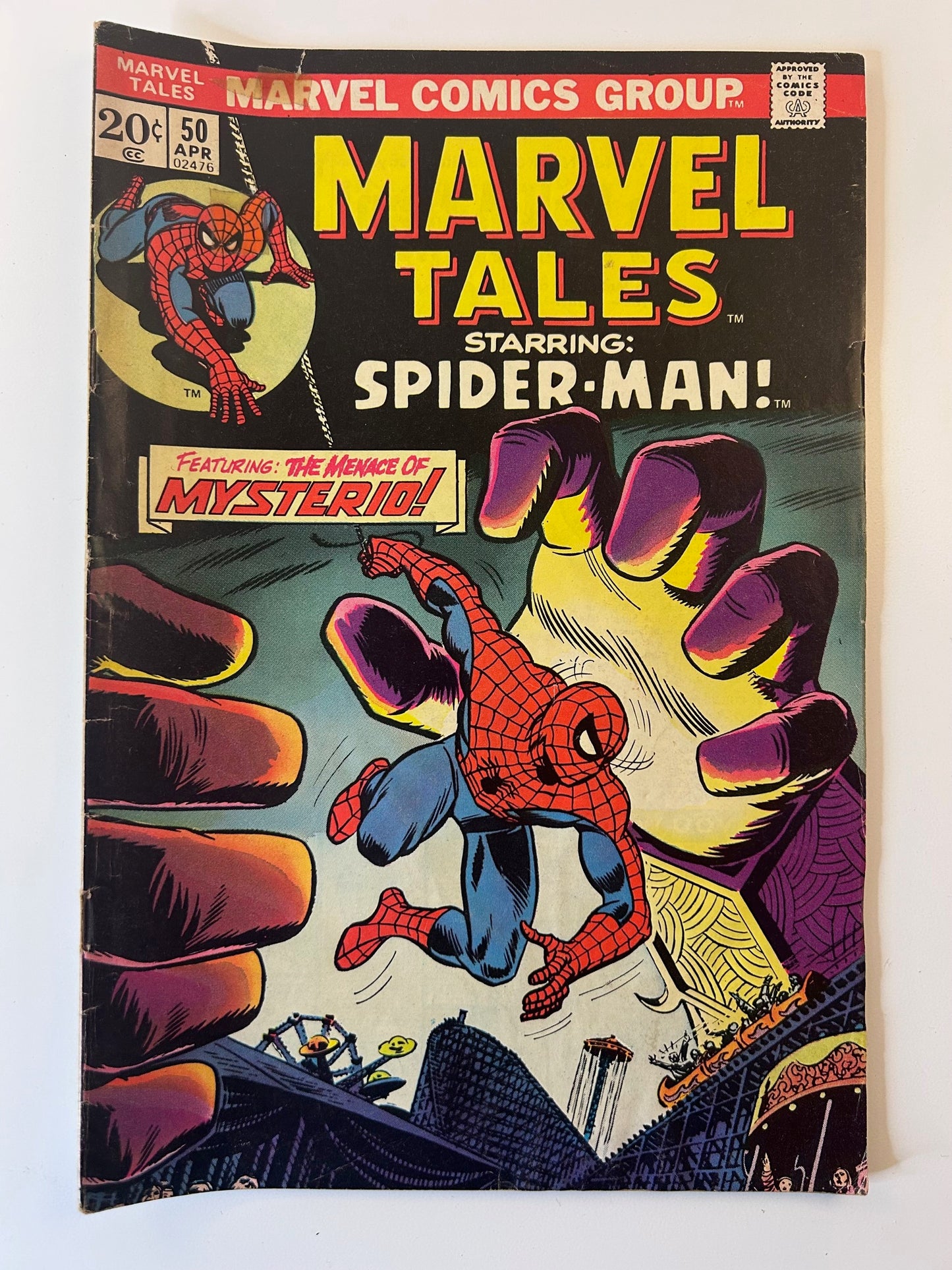 Marvel Tales Starring Spider-Man #50 Featuring Mysterio Vintage 1973 Comic Book