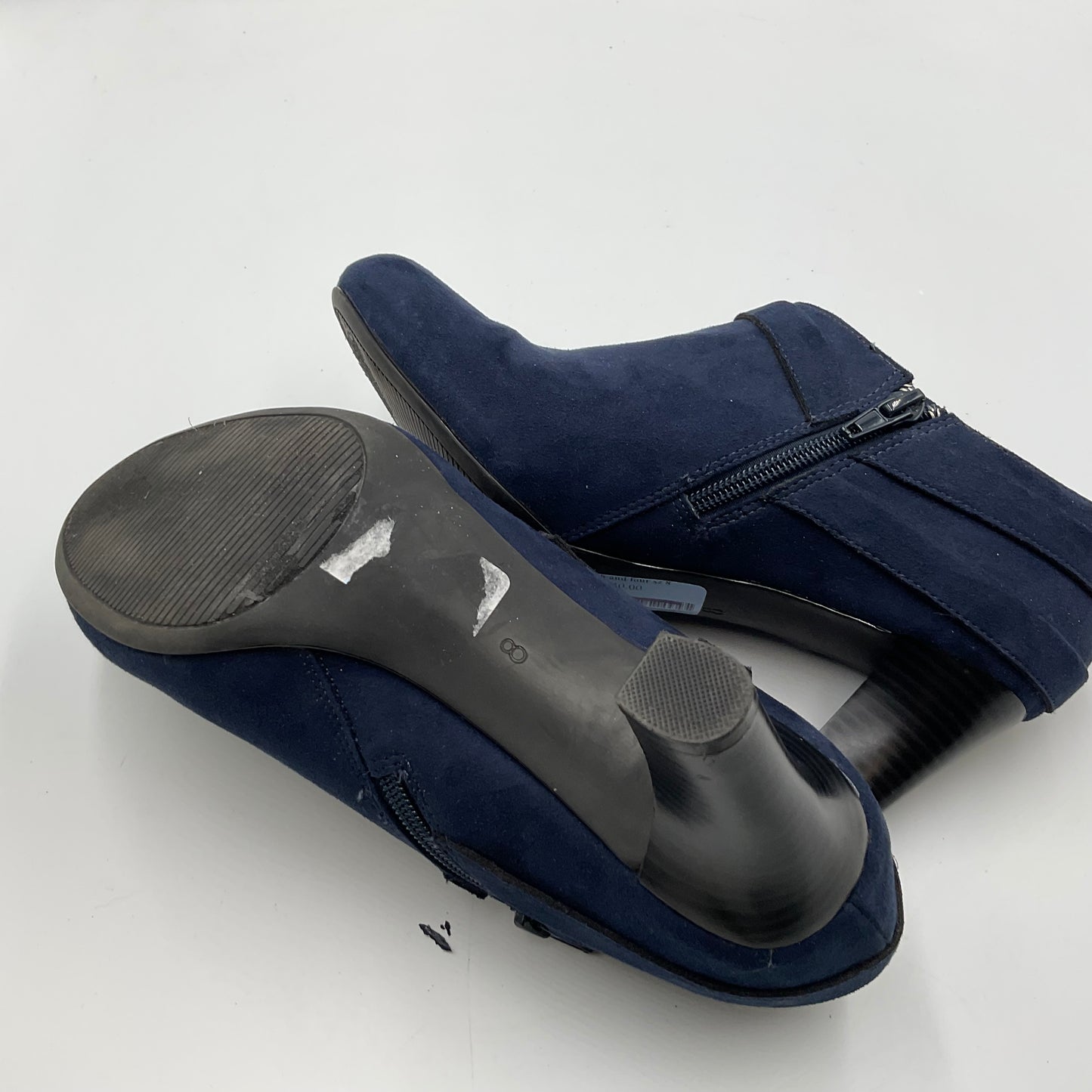 Coach and Four Blue Suede Women's Shoes Size 8 Heels