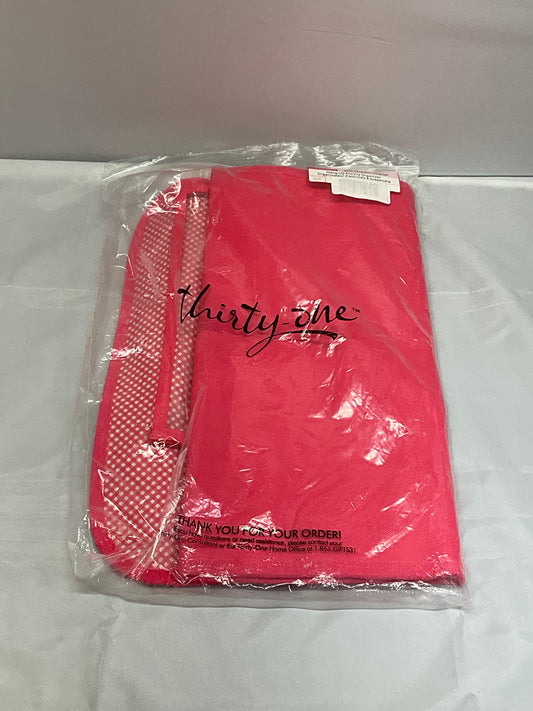 Thirty One Space Saver Coral Mini Gingham Hang Up Organizer Brand New in Original Package