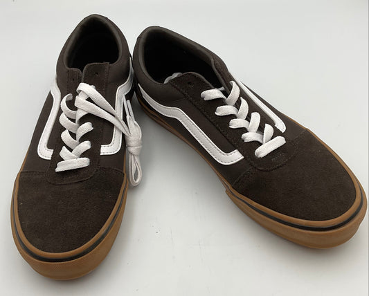 Vans Off the Wall Brown Tan Shoes Women's Size 6 Excellent Condition