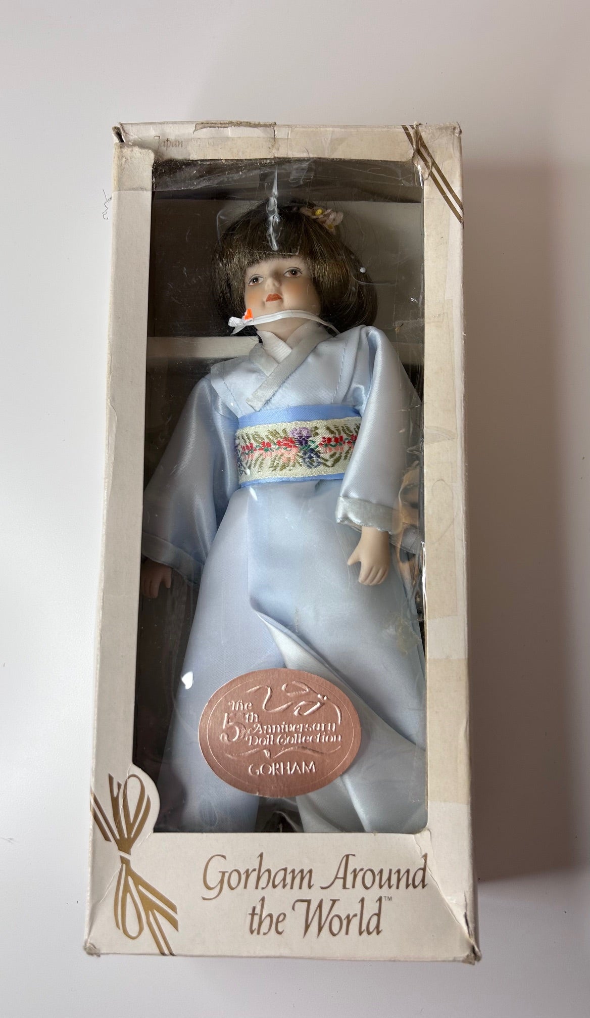 Gorham Around the World Doll 5th Anniversary Collection Japan Mari Vintage 1985